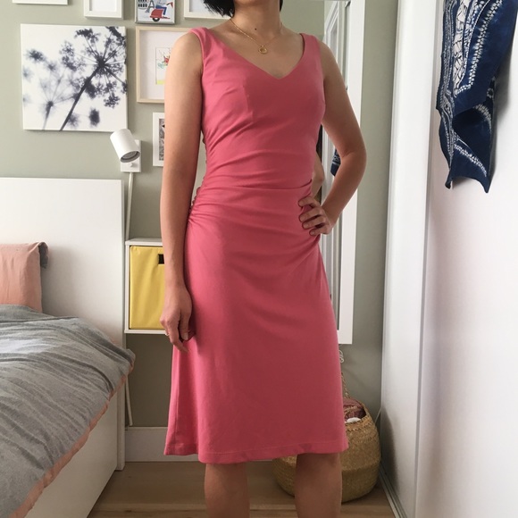 BCBG Pink V-neck Dress - Picture 1 of 5
